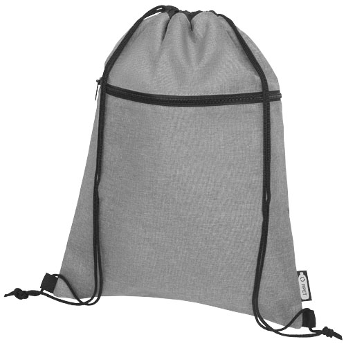 Sac à dos en rPET personnalisable Ross Gris chiné moyen